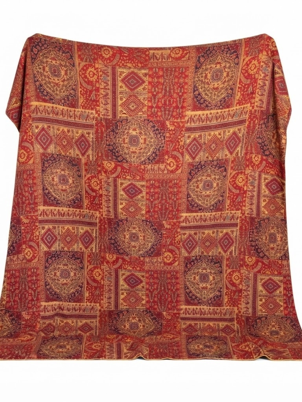 Rust Medallion Pattern Comforter Set - Home Bedding - Picture 3 of 15